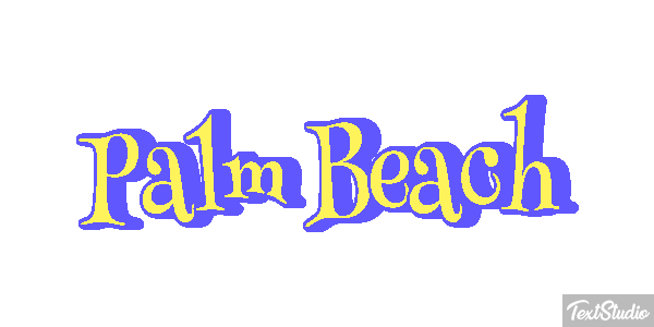 Palm Beach Efecto de texto