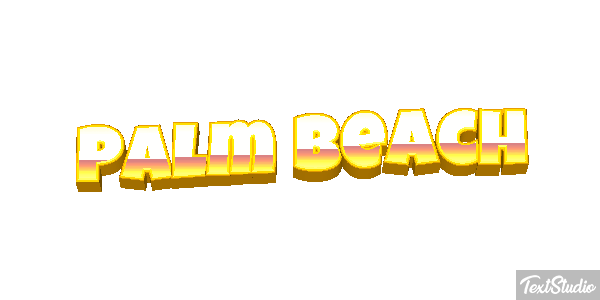 Palm Beach Efecto de texto