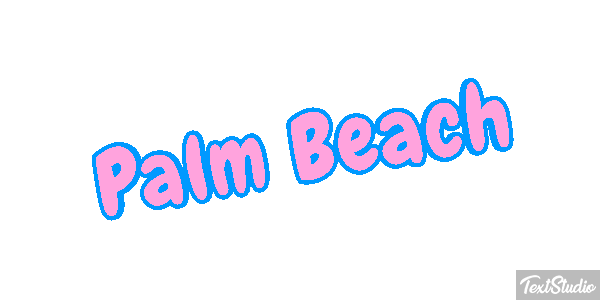 Palm Beach Efecto de texto