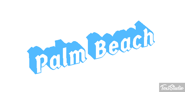 Palm Beach Efecto de texto