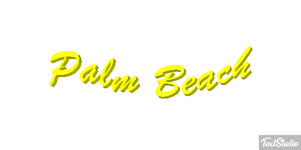 Palm Beach Efecto de texto