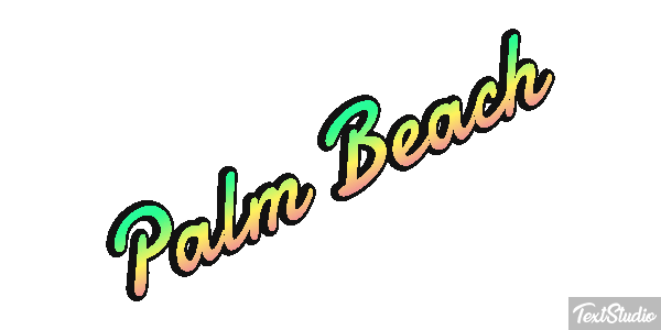 Palm Beach Efecto de texto