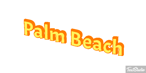 Palm Beach Efecto de texto