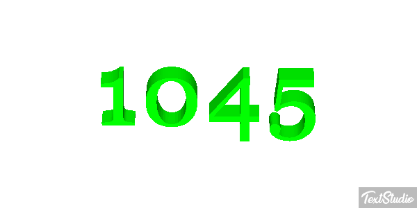 1045 Текстовый эффект