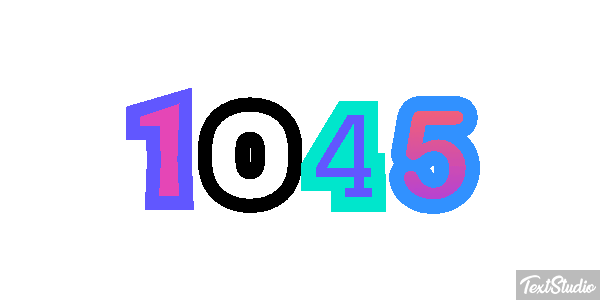 1045 Текстовый эффект