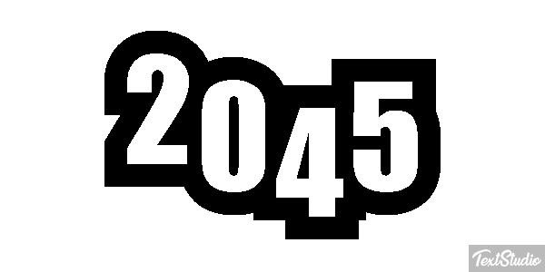 2045 Texteffekt