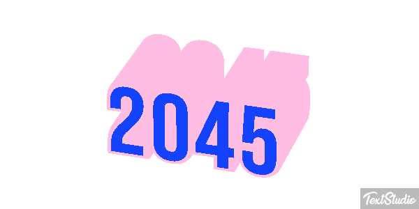 2045 Texteffekt