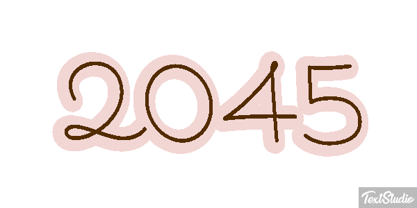2045 Texteffekt