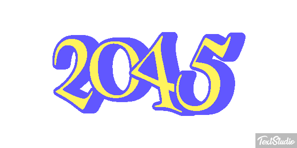 2045 Texteffekt