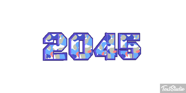 2045 Texteffekt