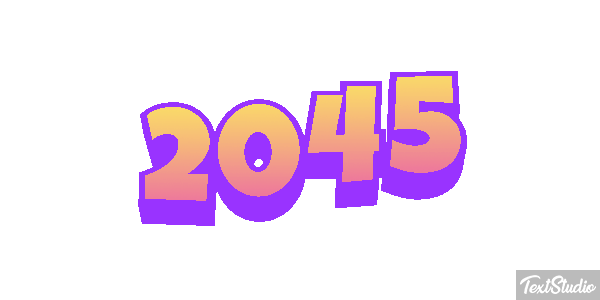2045 Texteffekt