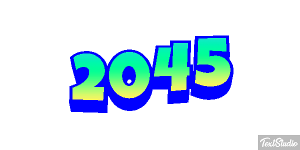 2045 Texteffekt