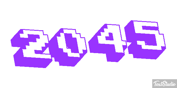 2045 Texteffekt