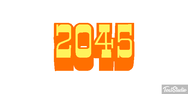 2045 Texteffekt
