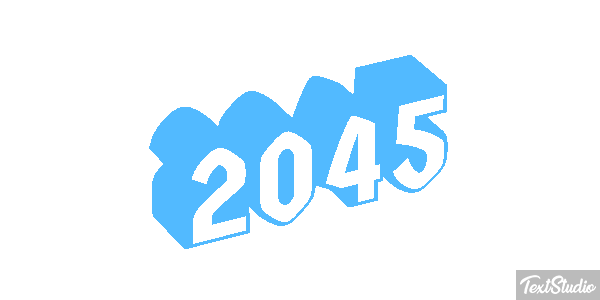 2045 Texteffekt
