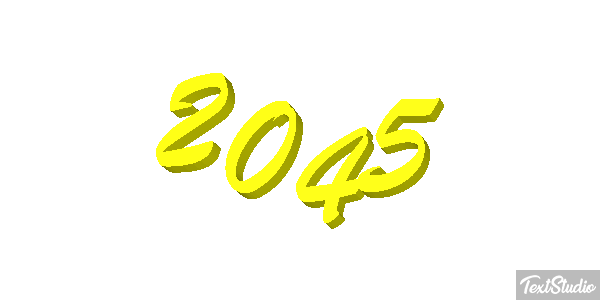 2045 Texteffekt