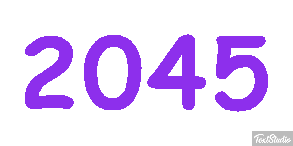 2045 Texteffekt