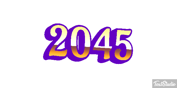 2045 Texteffekt