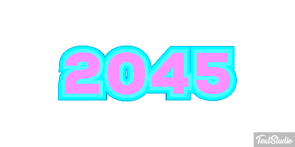 2045 Texteffekt