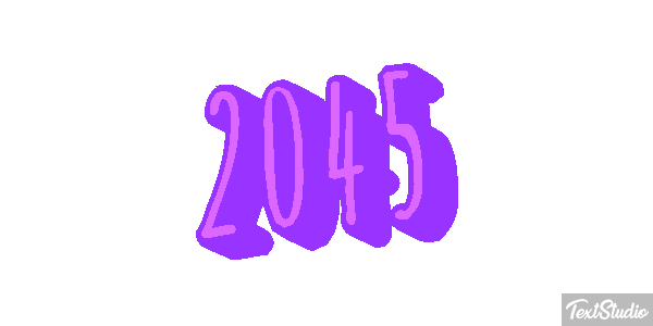 2045 Texteffekt