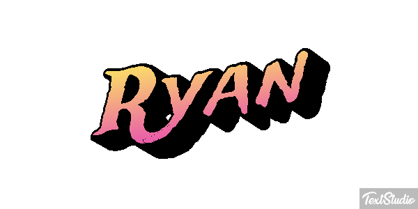 Ryan Текстовый эффект