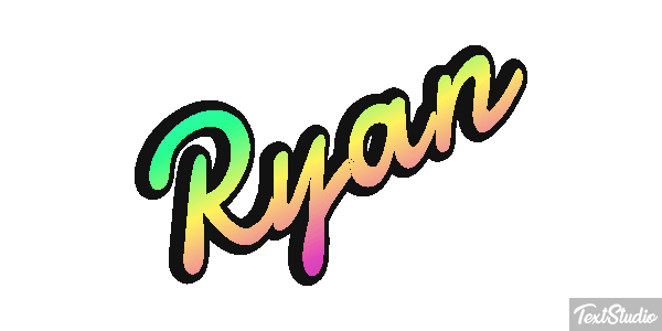 Ryan Текстовый эффект
