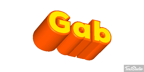 Gab Effetto testo