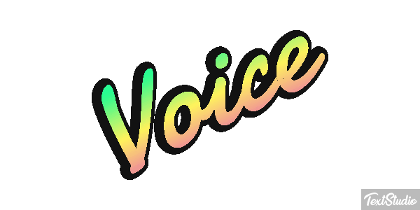 Voice Tekst effect
