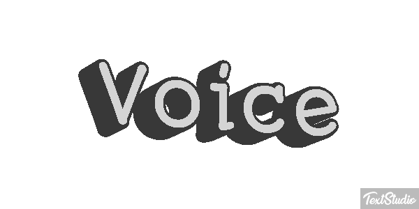 Voice Tekst effect