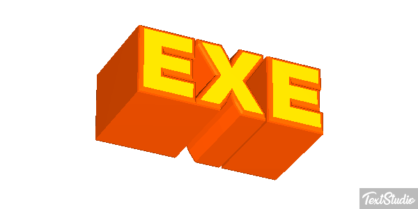 EXE Text effect