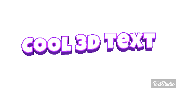 Cool 3D Text Text effect