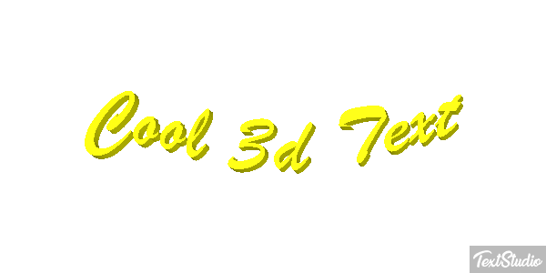 Cool 3D Text Text effect