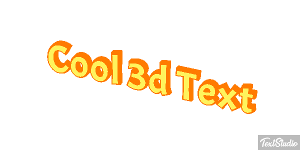 Cool 3D Text Text effect