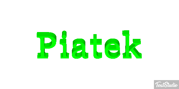 Piątek Efekt tekstowy