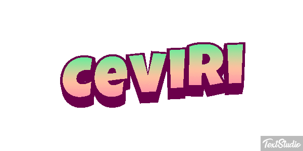 Çeviri Текстовый эффект