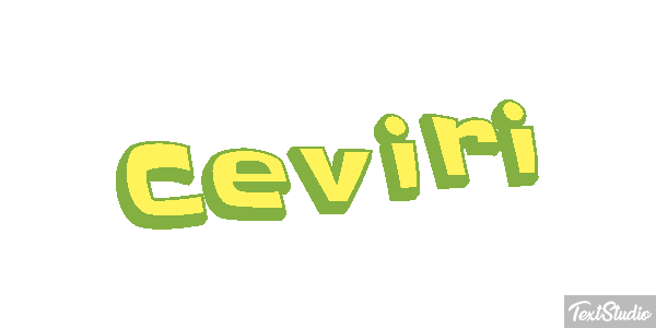 Çeviri Текстовый эффект