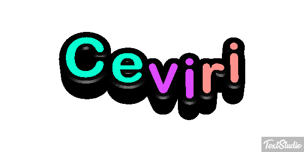 Çeviri Текстовый эффект