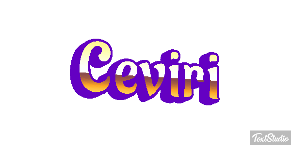 Çeviri Текстовый эффект