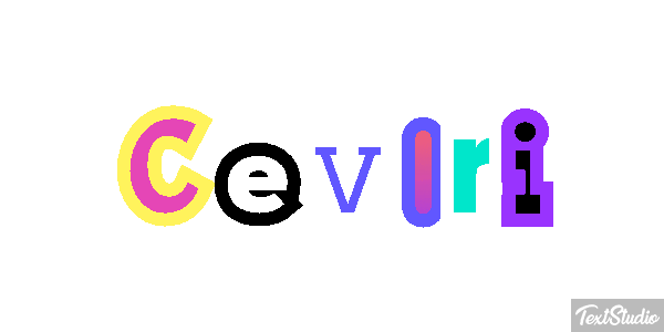 Çeviri Текстовый эффект