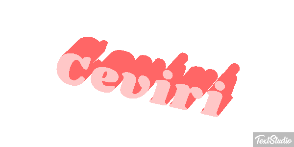 Çeviri Текстовый эффект