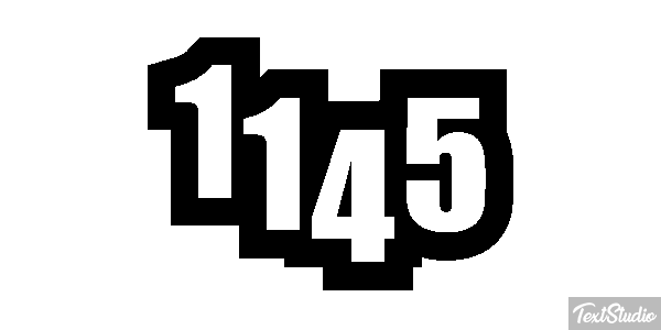 1145 Tekst effect