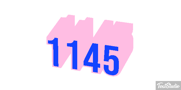 1145 Tekst effect