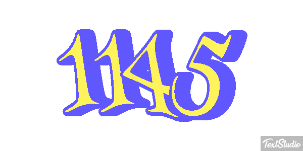 1145 Tekst effect