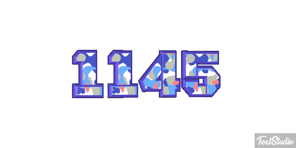 1145 Tekst effect