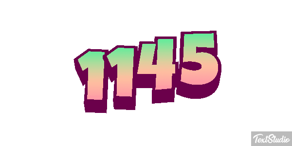 1145 Tekst effect