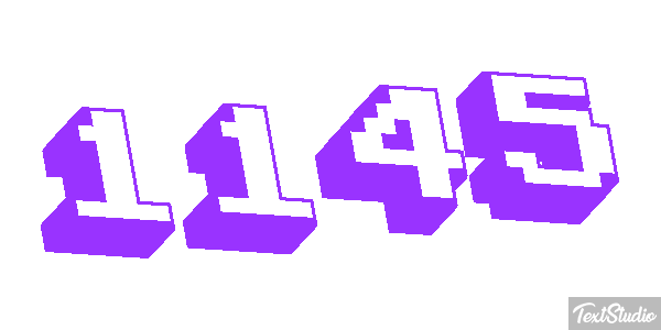 1145 Tekst effect