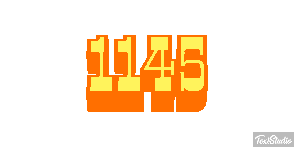 1145 Tekst effect