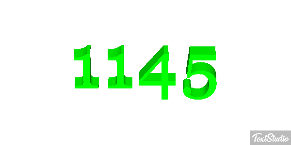 1145 Tekst effect