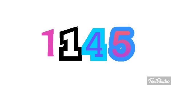1145 Tekst effect