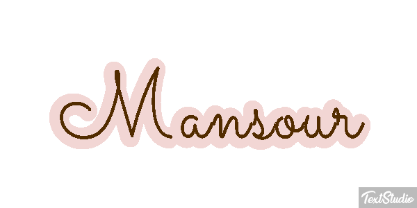 Mansour テキスト効果